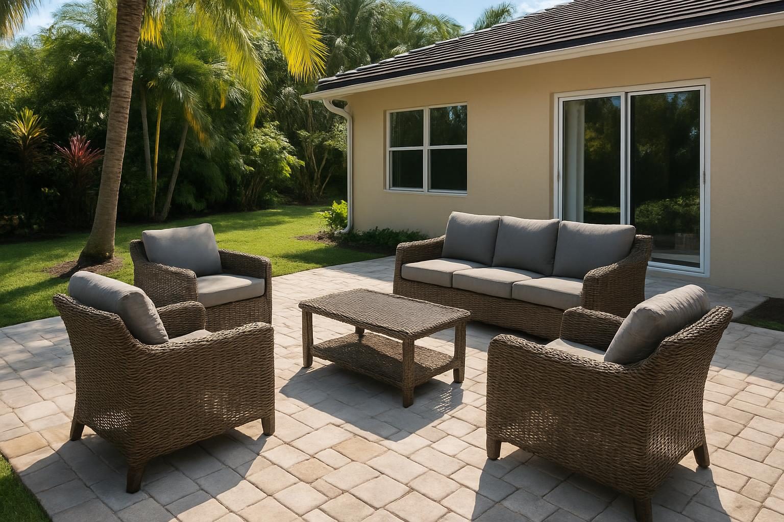 Stock photo: Patio Installation